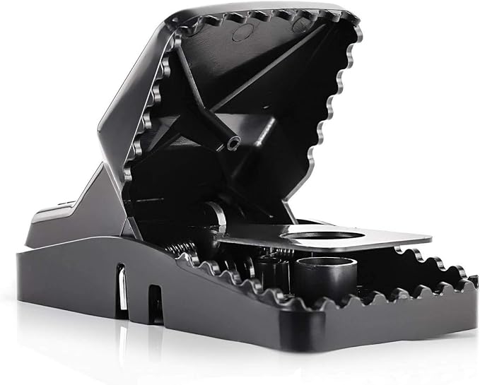 eXuby Large Powerful Rat Traps - Kills Instantly with Powerful Steel Spring - Setup in Seconds - Wash & Reuse Over & Over - Hands Free Disposal - Rat Control Without Harmful Poisons (9)