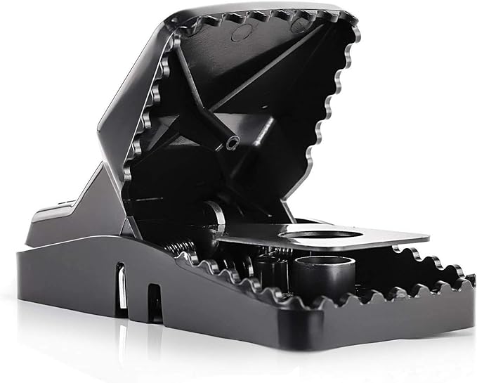 eXuby Large Powerful Rat Traps - Kills Instantly with Powerful Steel Spring - Setup in Seconds - Wash & Reuse Over & Over - Hands Free Disposal - Rat Control Without Harmful Poisons (20)