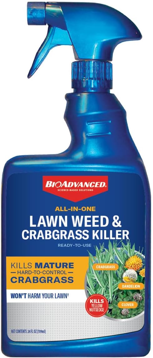 BioAdvanced All-in-One Lawn Weed & Crabgrass Killer, Ready-to-Use, 24oz
