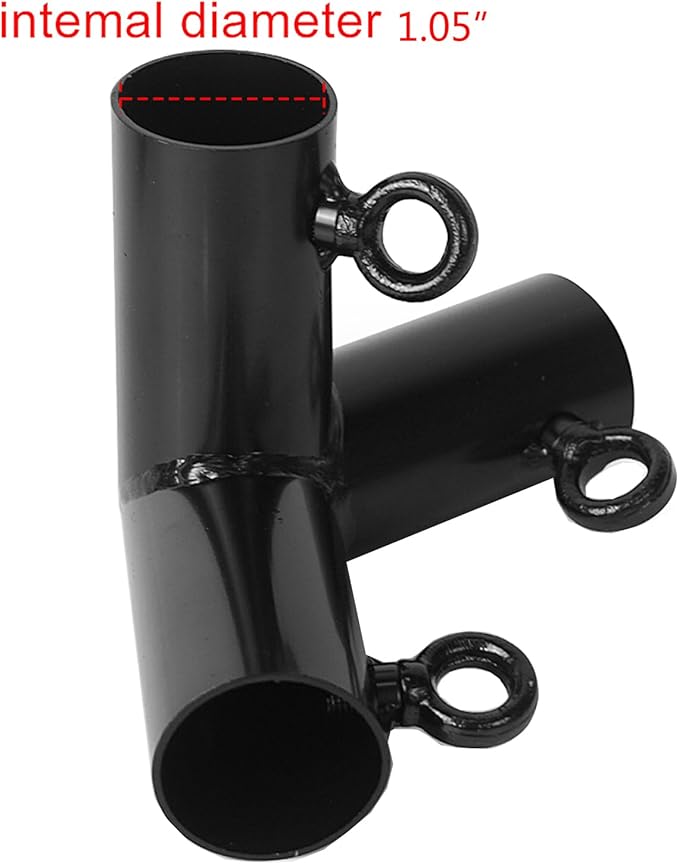 Aoneky 1'' Corner Canopy Fitting Couplers Kit - Fits 3/4" EMT - Frame Carport Connectors (6-Legs Canopy Top Kit)