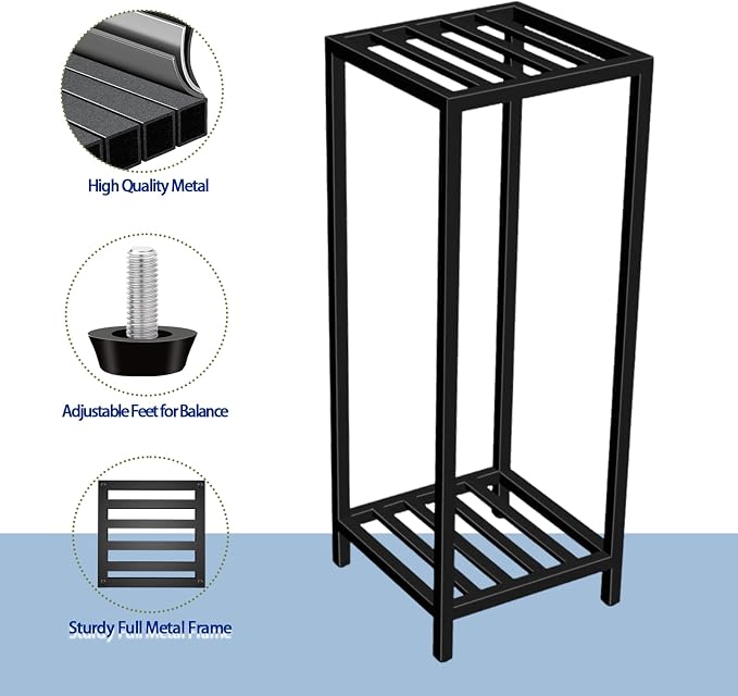Plant Stand Indoor Outdoor, Heavy Duty Iron Pedestal Stands Metal Plant Stand for Indoor Outdoor, 30''H Tall Sturdy Planter Stand Display Plant Shelf for Patio, Living Room