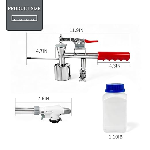 Oxalic Acid Vaporizer for Bees, Butane Powered Hive Vaporizer, Beekeeping Tools with 1.1 IB Oxalic Acid Crystals, for Comb Maintenance