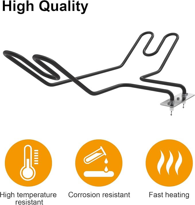 Grill Heating Element for Pit Boss PBV2A1 PBV3A1 PBV3D1 PBV2D1 Digital Electric Vertical Smoker,Heating Element Replacement Parts for Pit Boss 2 and 3 Series Smoker(120v,1650w)