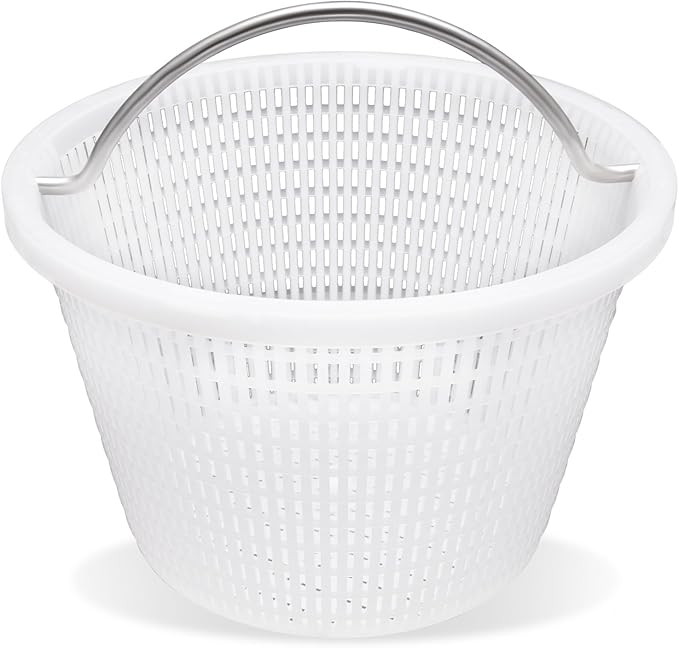 Handle Basket Replacement Bermuda Gunite Pentair 516112,Compatible with Waterway Skimmer Basket 542-3240/542-3240B for Renegade Skimmers Pool Basket, Stainless Steel Handle