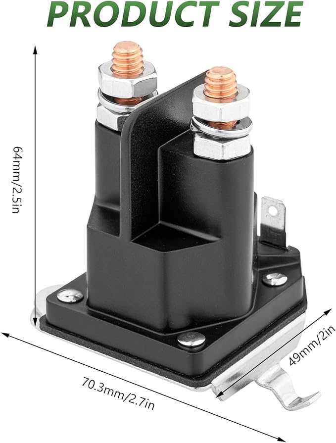 192507 Starter Solenoid for Husqvarna Poulan 532192507 582042802 582042801 Craftsman LT2000 YS4500 YT3000 Trombetta 862-1241-211-12 Ariens 21546294 Riding Lawn Mower Tractor