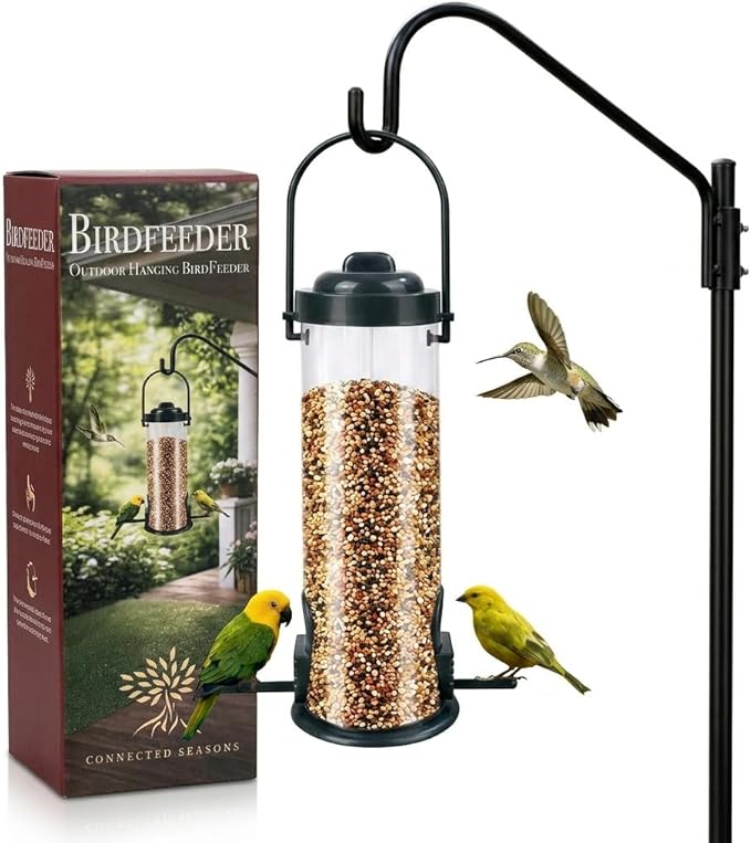Squirrel-Proof Wild Bird Feeder, Hanging Design, Green