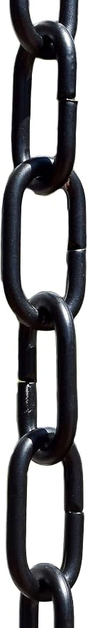 Monarch Rain Chains Aluminum Trad Link Black Rain Chains for Gutters – 8.5 ft Black Decorative Rainchain Outdoor Durable Heavy Duty Gutter Chain Downspout, Modern Rainchains for Outside