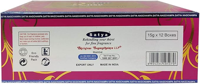 Natural Rose Incense Sticks and Incense Stick Holder Bundle Insence Satya
