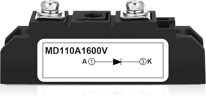 Yexiya 1 Pcs Md 110a (100a)-16 Solar Diode, Anti Reverse One Way Diode Use Voltage Range: Ac - 400vac; Dc 3-1000v; Applied in Photovoltaics, Solar Energy Panels 12v 24v 48v