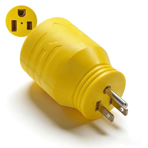 Multi-Voltage Adapter for Miller&Hobart Welders/Plasma Cutter, NEMA 5-15P to 6-50R Welder Adapter, 15A Plug to 50A 6-50 Welding Outlet, 120V to 240V /220v to 110v Welding Plug Adapter, ETL Listed