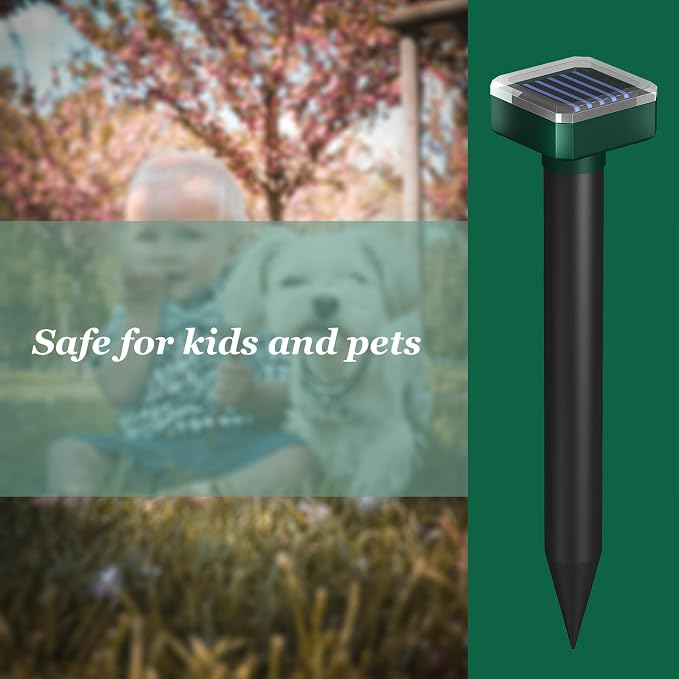 Deer Repellent,Deer and Rabbit Repellent,Deer Repellent Devices,for Garden&Outdoor,Deer Repellent for Plants&Trees,Deer Deterrent,Solar Deer Repellent Devices,Sonic&Waterproof (4)