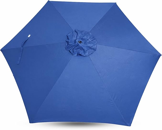 Sfmora 9ft Patio Umbrella Replacement Canopy for 6 Ribs, Outdoor Umbrella Canopy ONLY, Market Umbrella Top, Water-Resistant & UV-Protective