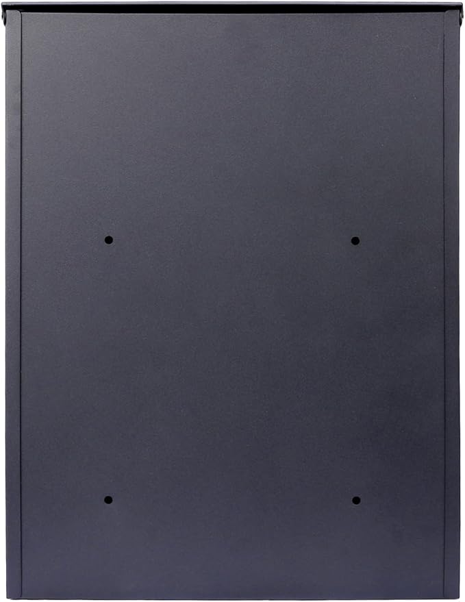 Package Delivery Box for Outside, Deck Boxes Outdoor Extra Large Mailbox Lockable Package Lock Box Steel Outdoor Package Box for Porch, 22.8"x17.3"x14.2" black