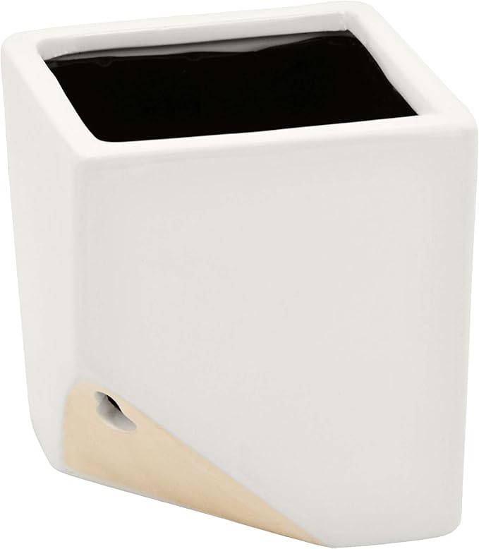 Arcadia Garden Products Small Cube Wall Planter 3-Pack-Matte White