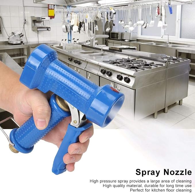 Ymiko Hose Nozzle, Spray Nozzle High Pressure Water Gun, High Pressure Spray Nozzle Kitchen Spray Head Sprayer for Hotel Restaurant Kitchen (2)