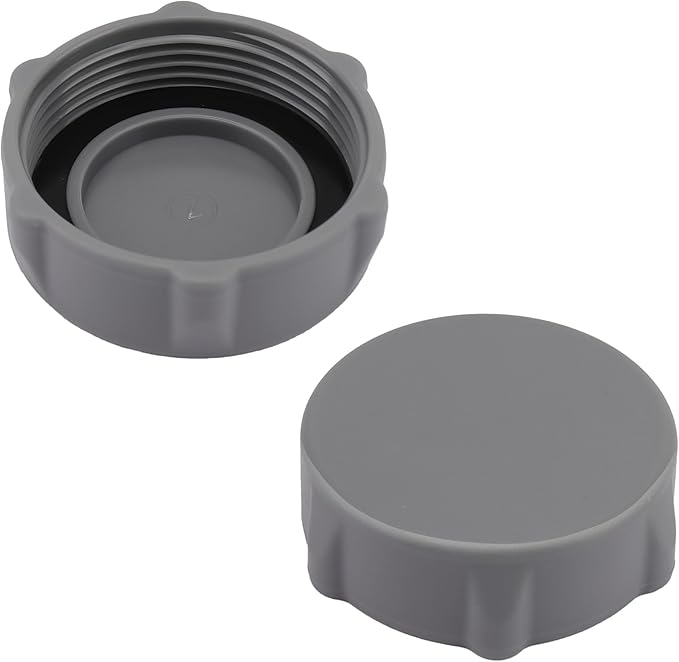 P01006 Drain Valve Cap for Bestway and Coleman Above Ground Pool, Heavy Duty Pool Drain Valve Cap Replacement 2 Pack(Gray)
