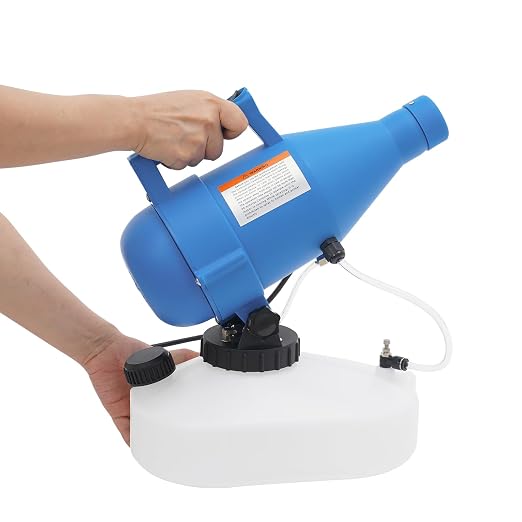 4.5L/1.2 Gallon Electric Portable Sprayer Fogger Machine, ULV Cold Mist Sprayer with 30ft Range for Home, Lawn, Garden, Hotel, School
