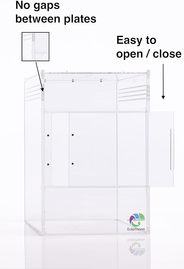 EctoTherm Jumping Spider Enclosure - for Habitat, Terrarium Kit and Arboreal Tarantula Enclosure