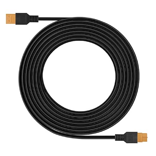 DOKIO XT60 Extension Cable 19.7 ft (6 m), Male/Female XT60 Solar Panel Extension Cord, PVC Copper Wire for 12V/24V Battery,Controller or Power Station Connection.