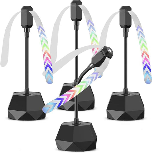 Fly Fans for Tables, Fly Repellent Fan with Adjustable Directional (360°) – Quiet Bug Fans with Soft Blades, Picnic Food Fans to Keep Flies Away, Powered by 2AA Batteries (Not Include)