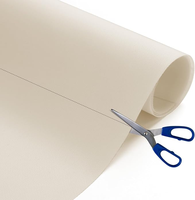 Nylon Fabric, 58"W 420D Waterproof Fabric 12 Yard Ripstop Nylon Material Outdoor Upholstery Twill Sewing Material for Patio Chair, Lining, Cushion, Purse, Tote Bag, Tent, Tarp Cover, DIY Project Ivory