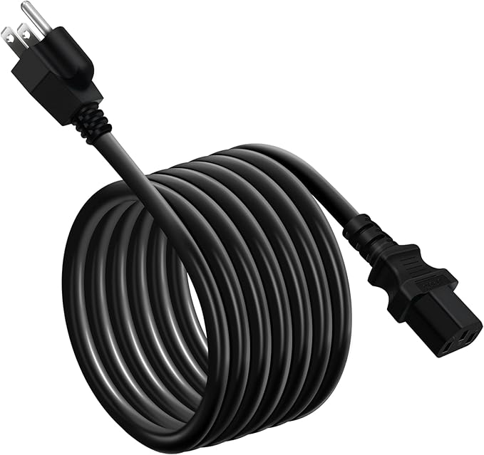 YEZriler 2M/6.6FT Heavy-Duty Charging Cable for Jackery Power Station Explorer 3000/2000/1500/1000, Ecoflow Delta/River/Series, Bluetti EB3A, Anker 757/767, 125Volt 15Amps AC Power Cord