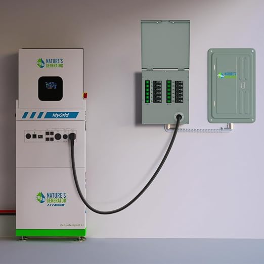 Nature's Generator Transfer Switch 12 Circuits 120/240V 50A Power Transfer Kit with Transfer Switch Flush Mount (Indoor)