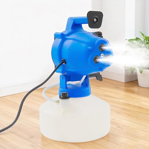4L (1.06 Gallon) ULV Electric Portable Fogger Sprayer Machine, 1200W Handheld Cold Fogger Sprayer Machine wirh 3 Adjustable Nozzle, 26.25ft Spraying Distance for Garden, Yard, School, Hotel, Church