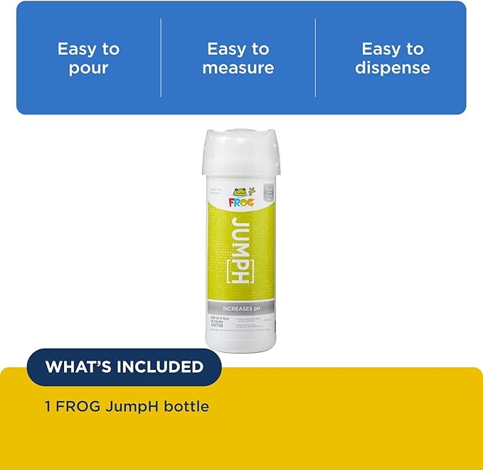 FROG JumpH pH Increaser for Hot Tubs and Swim Spas - 2 lb Bottle with TruDose Measuring Cap for Easy Maintenance & Balancing - 1 Pack