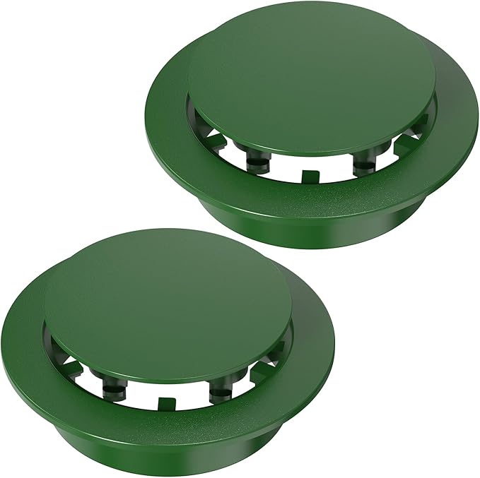 Pop Up Drainage Emitter for 3” & 4” ASTM D2729 Sewer & Drain Fittings,Dual-Rod Downspout Cover, Outdoor Drain Cover for Yard Outlet, Channel Drains & Catch Basins