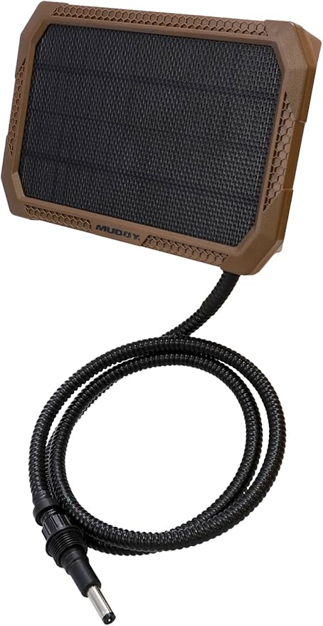 Muddy Solar Power Panel 5,000 Mah / 10ft. Insulated Metal Cable/USB Charging Port