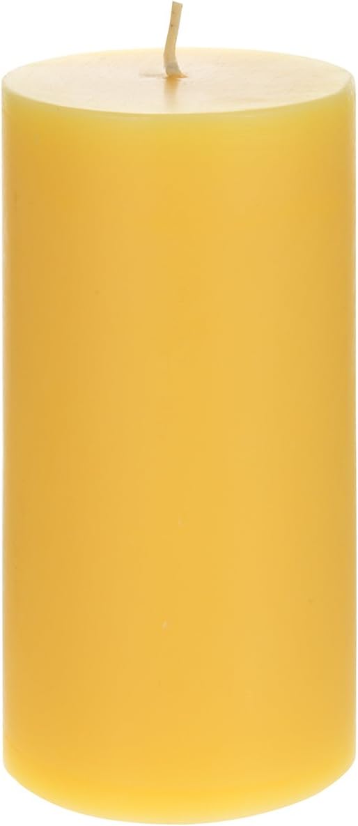 Mega Candles 1 pc Scented Solid Citronella Pillar Candles, Hand Poured Wax Candle 3 Inch x 6 Inch, Indoor & Outdoor Use, Camping, Festivities, Events, Party Usage, Patio, Barbecue BBQ, Picnics