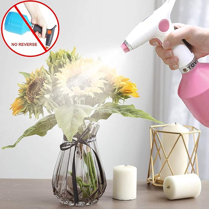 Gaone 1L Cordless Fogger Machine, Handheld USB Rechargeable ULV Electric Sprayer Nano Atomizer, Truly FINE Mist, Suitable for Home Office School Garden, Indoor and Outdoor,Pink