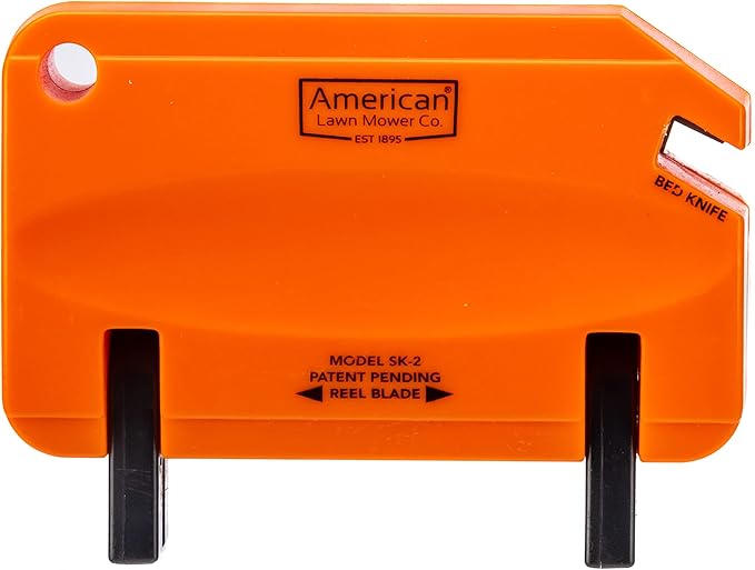Great States 14-Inch 5-Blade Push Reel Lawn Mower Bundle with American Lawn Mower SK-2 Reel Mower Sharpener