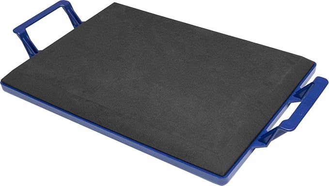 Marshalltown Foam Concrete Kneeler Board with Extra Large Handles, Hard Bottom Foam Kneeling Pad for Concrete Work, 19 x 13 Inch Padded Knee Board for Concrete Finishers, KB451