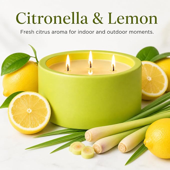 Scented Candles for Home Scented, Non Toxic Soy Candle for Women & Men, Matte Ceramic Jar Perfect Luxury Home Fragrance, Elegant Décor & Gift