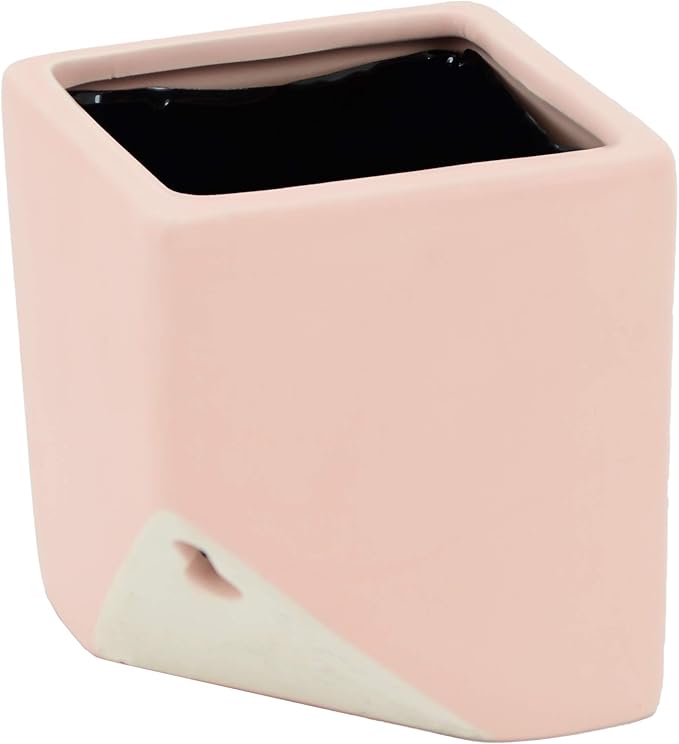 Arcadia Garden Products WP21 Small Cube Wall Planter 3-Pack-Coral