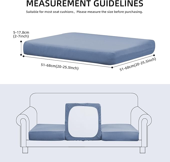 Outdoor Cushion Covers Set,12PCS Patio Furniture Couch Seat Slipcovers, Replacement for Sofa Sectional Chair(Cover，Only)