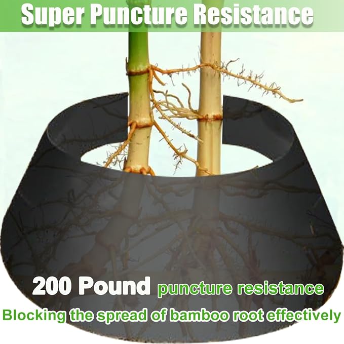 Tree Root Barrier Bamboo Barrier Tree Root Protector Bamboo Shield Plant Grass Weed Substrate Controller Heavy Duty Control System for Sidewalks Roads Driveways Landscape Edging Block 19.7FT*21.6IN