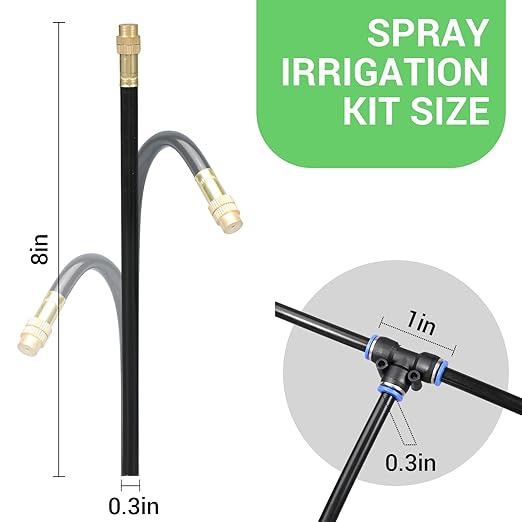49.21FT Drip Irrigation System, 360° Adjustable Sprinkler Irrigation Kit, Plant Mister System for Garden Watering