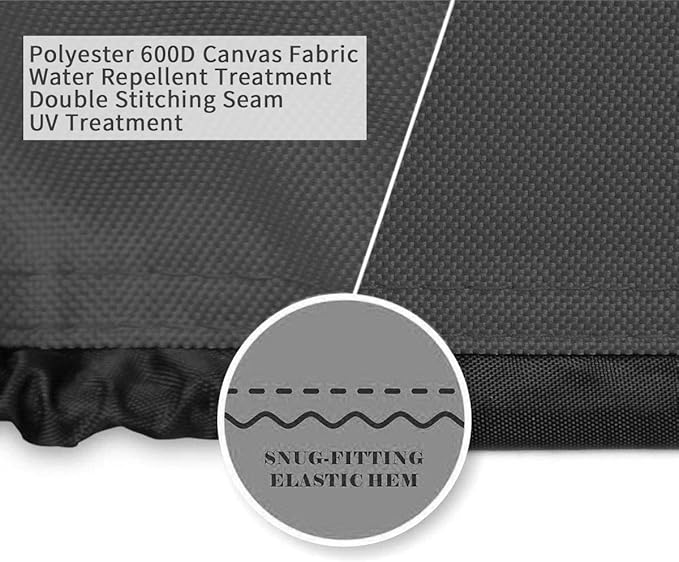 Generator Cover Waterproof, Heavy Duty Thicken 600D Polyester with Elastic Drawstring, Weather/UV Resistant Generator Cover for Universal Portable Generators 6500-9000 Watt (31''L x 29''W x 28''H)