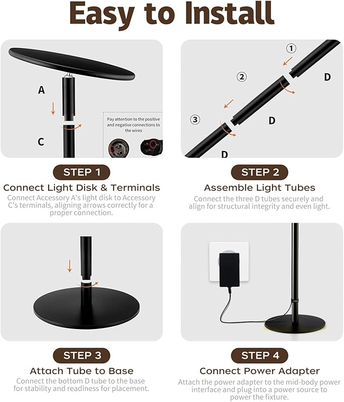 Grow Light for Indoor Plants 60W Full Spectrum LED, 85'' Adjustable Standing Plant Light, Tall Grow Light with Timer & 10-Level Dimmable, Ideal for Large Plants & Indoor Trees
