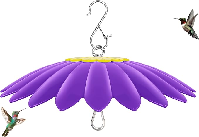 13.5 inch Rain Guard for Bird Feeder,Hummingbird Feeder Shade Dome Cover,Umbrella Cover for Bird House for Outdoor,Squirrel Baffle(Purple)
