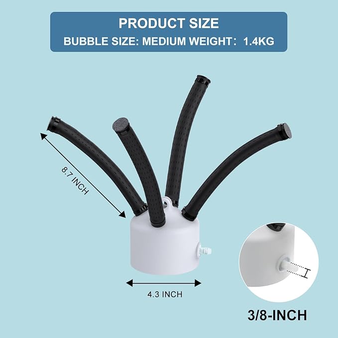 Holdly Pond Aerator Air Diffuser - Replaces Air Stone, Fish Pond Diffuser Self-Cleaning Not Easy to Clog, Pond Filtration Accessories Purify Water Quality Pond Aerator Diffuser