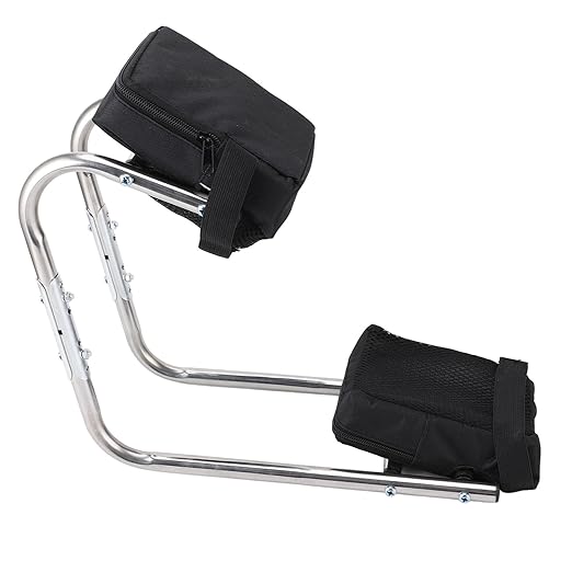 GOTOTOP Knee Seat Gardening Tool Stainless Steel Ergonomic Ankle Support Multifunctional Knee Seat Leg Brace for Gardening Work