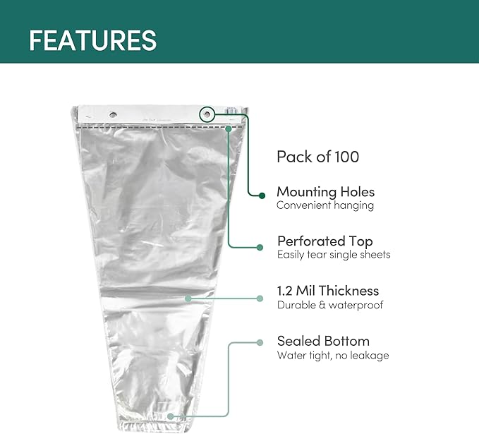 Holiday Designs - 1000 Pcs Bottom Sealed Clear Bouquet Sleeves - Waterproof Floral Wraps for Fresh Flower Arrangements - 1.2 Mil Thick (15” x 25” x 5”) - 10 Packs of 100