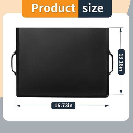 16.73" X 13.18" Concrete Knee Board, Metal Base Knee Boards for Concrete Work, Foam Kneeler Board Extra with Handles, Suitable for Construction, Home Renovation, Gardening and Cleaning