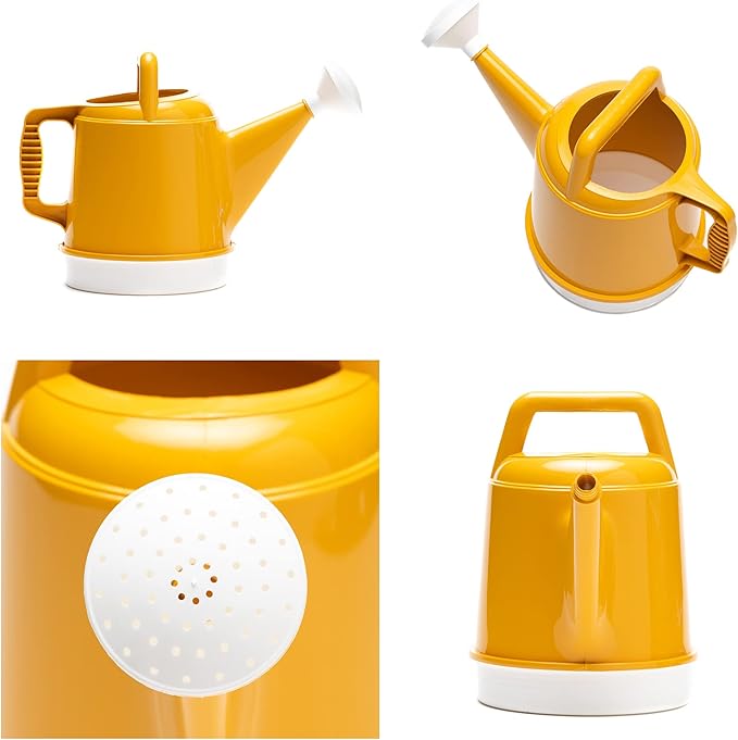 Bloem Watering Can Deluxe 2 Gallon (256 Fl Oz) Earthy Yellow