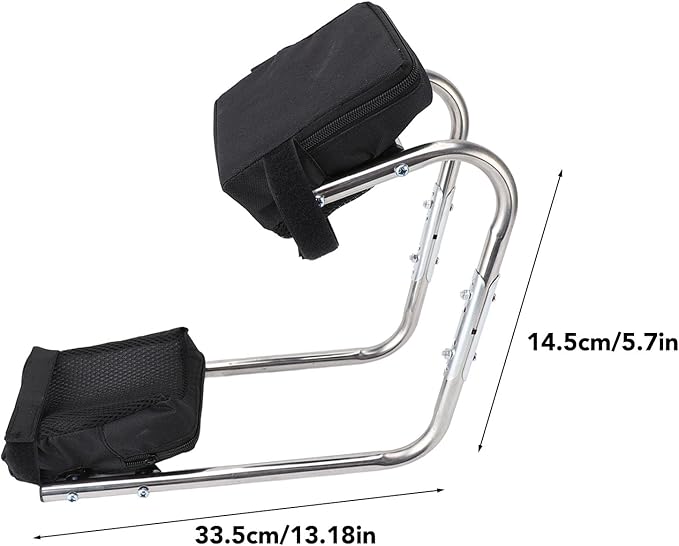 Knee Seat Gardening Tool,Stainless Steel Ergonomic Ankle Support Multifunctional Knee Seat Leg Brace for Gardening Work