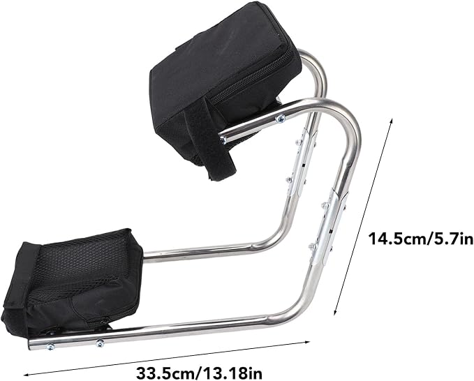 Ergonomic Knee Seat, Kneeler Seat for Gardening Farm Work - Optimal Knee Protection, Ankle Support, Thick Kneeling Pad & Stainless Steel